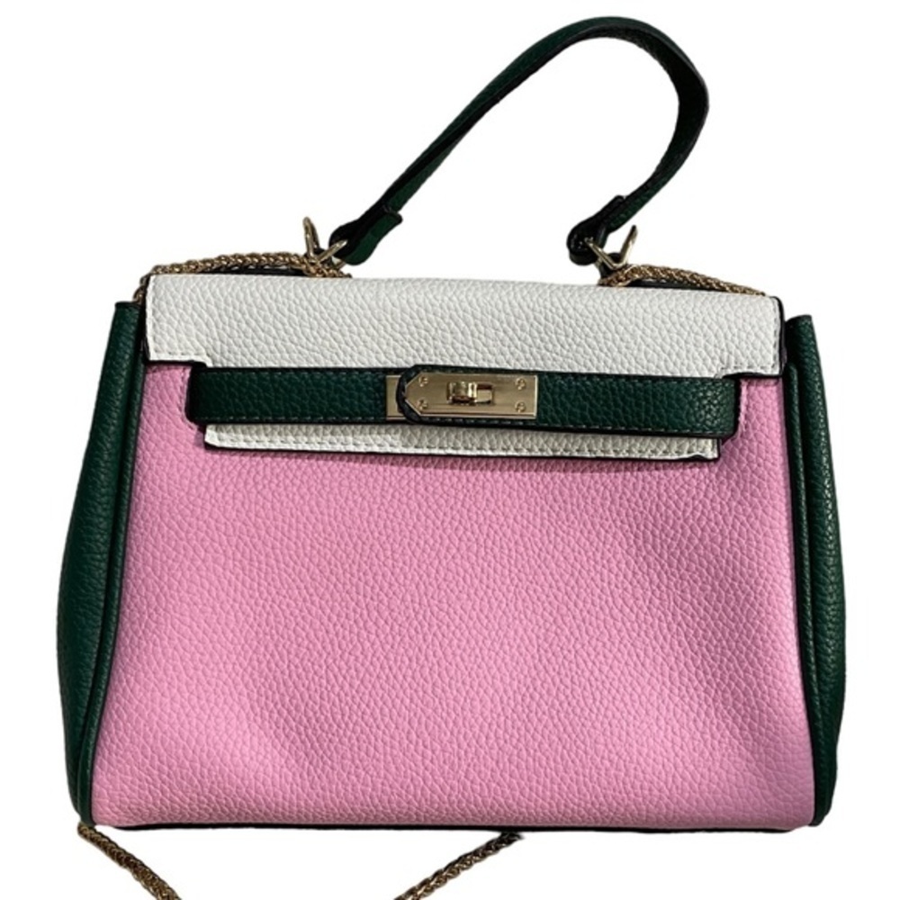 Genuine Leather Purse With Chain Strap - Picture 3 of 13